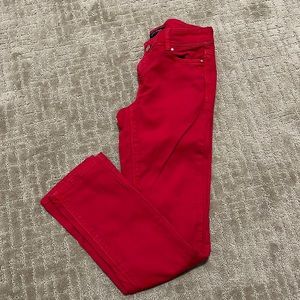 White House Black Market red jeans